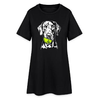 Doberman Ball Ball Junkie Dogs Wilsigns - Robe T-shirt Femme - noir - Devant