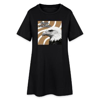 Portrait nébulaire de l’aigle - Robe T-shirt Femme - noir - Devant