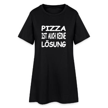 Pizza - Robe T-shirt Femme - noir - Devant