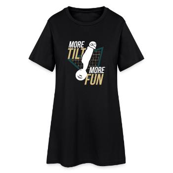 More Tilt More Fun – Electric Unicycle Design - Women’s T-Shirt Dress - black - Front