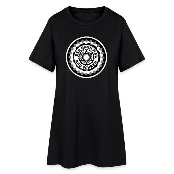 VTT - Conception de logo de vélo rond - Robe T-shirt Femme - noir - Devant