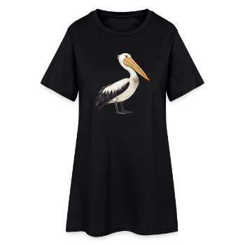 Pélicans Pélican - Robe T-shirt Femme - noir - Devant