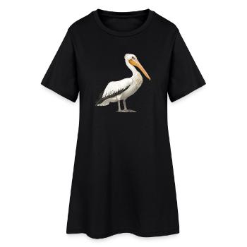 Pélicans Pélican - Robe T-shirt Femme - noir - Devant