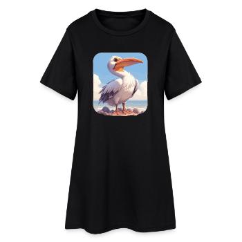 Pelicans Pelican - Women’s T-Shirt Dress - black - Front
