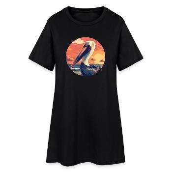 Pelicans Pelican - Women’s T-Shirt Dress - black - Front