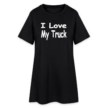 camion - Robe T-shirt Femme - noir - Devant