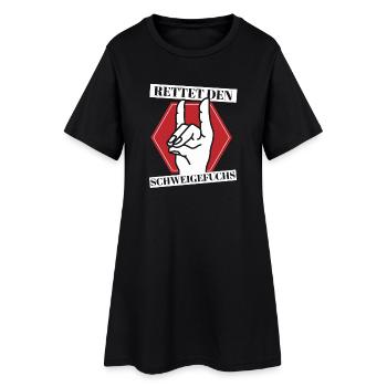 Silent Fox Enseignant, École primaire, Maternelle - Robe T-shirt Femme - noir - Devant