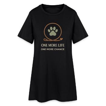 Employé de refuge, bénévole pour le sauvetage des animaux - Robe T-shirt Femme - noir - Devant