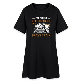 Thanksgiving Mom Mom Grandma Grandmother - Women’s T-Shirt Dress - black - Front