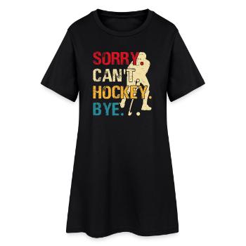 Hockey Eishockey Eishockeyspieler Geschenk - Women’s T-Shirt Dress - black - Front