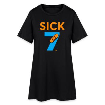 Sick Seven Meme Tee Six Seven - Women’s T-Shirt Dress - black - Front
