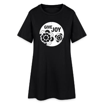 DONNEZ DE LA JOIE - Robe T-shirt Femme - noir - Devant