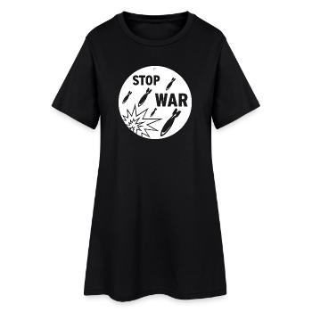 Arrêtez la guerre - Robe T-shirt Femme - noir - Devant