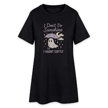 Creepy Sweet Pastel Goth Kawaii Halloween Cute - Women’s T-Shirt Dress - black - Front