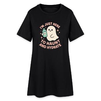 Creepy Sweet Pastel Goth Kawaii Halloween Cute - Women’s T-Shirt Dress - black - Front