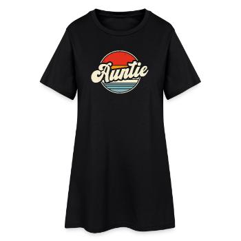Tante Cadeau Meilleure Tante Du Monde - Robe T-shirt Femme - noir - Devant