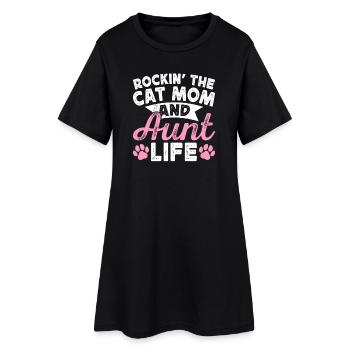 Tante Cadeau Meilleure Tante Du Monde - Robe T-shirt Femme - noir - Devant