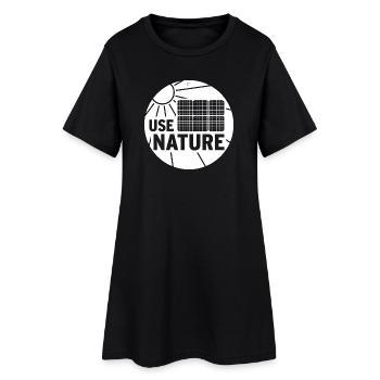 UTILISEZ LA NATURE - Robe T-shirt Femme - noir - Devant