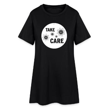 PRENDS SOIN DE TOI - Robe T-shirt Femme - noir - Devant