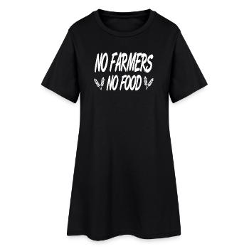 cultivateur - Robe T-shirt Femme - noir - Devant