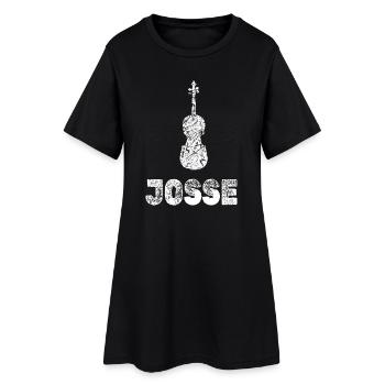 Viola Josse - Robe T-shirt Femme - noir - Devant