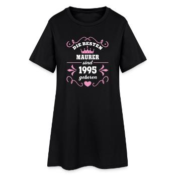 Bricklayer Birthday Vintage 1995 Born 95 - Women’s T-Shirt Dress - black - Front