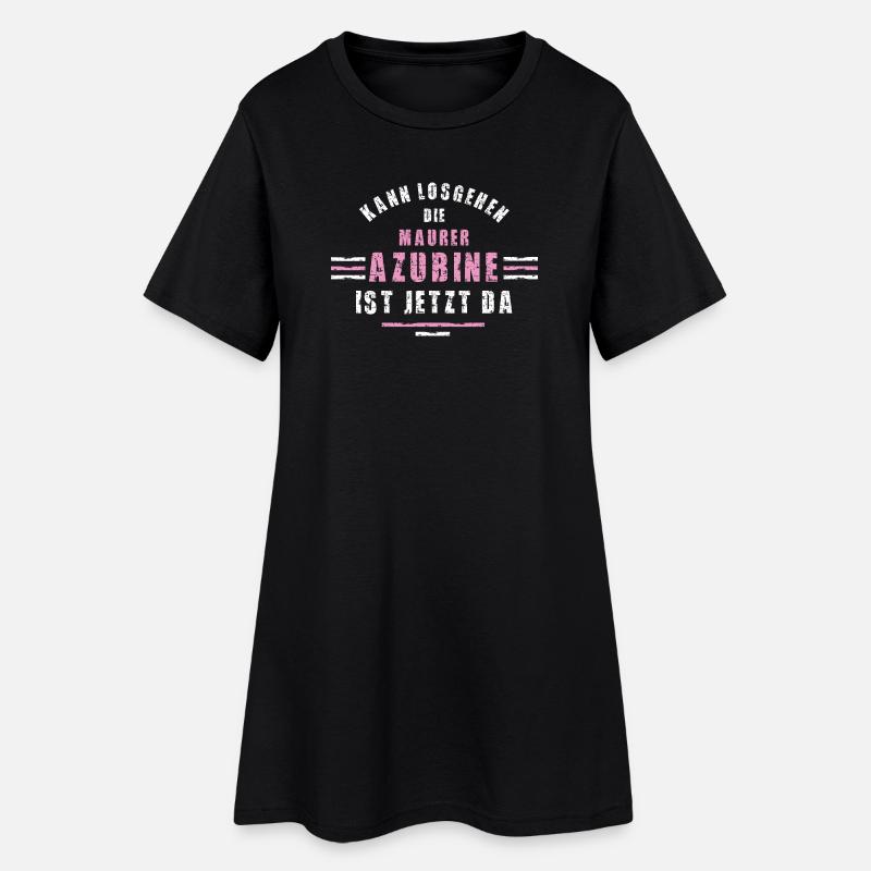 Bricklayer Trainee Apprenticeship Bricklayer - Women’s T-Shirt Dress - black