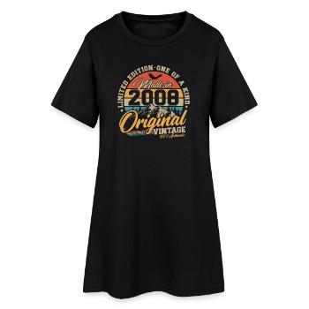 Original_2008_Jahrgang_Geburtstag_Retro_Geschenk - Frauen T-Shirt-Kleid - Schwarz - Vorne