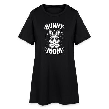Hasen Spruch Mama Kaninchen Lustige Hasen Geschenk - Frauen T-Shirt-Kleid - Schwarz - Vorne