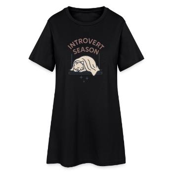 Cabincore Saison hivernale douillette pour prendre soin de soi - Robe T-shirt Femme - noir - Devant