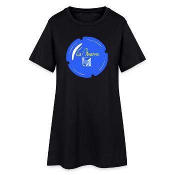 Capsule la Marne 51 - Robe T-shirt Femme - noir - Devant