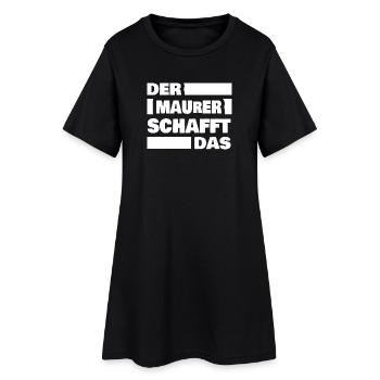 Bricklayer as work - Women’s T-Shirt Dress - black - Front