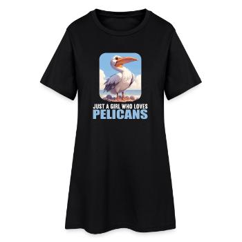 Pelicans Pelican - Women’s T-Shirt Dress - black - Front
