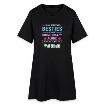 Secrétaire d’école Secrétaire d’école - Robe T-shirt Femme - noir - Devant