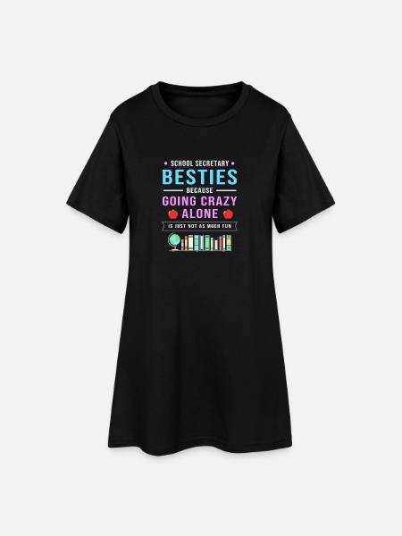 Schulsekretärin Sekretärin Schule - Frauen T-Shirt-Kleid - Schwarz