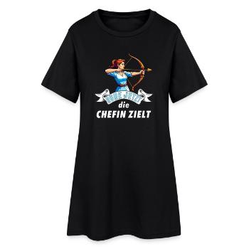 Le patron de l’archer vise - Robe T-shirt Femme - noir - Devant