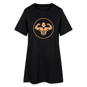 Musculation Muscle Homme Fitness Logo - Robe T-shirt Femme - noir - Devant