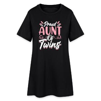 Aunt Gift Best Aunt In The World - Women’s T-Shirt Dress - black - Front