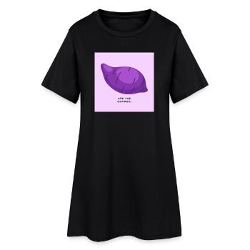 Pratiquez le changement - Robe T-shirt Femme - noir - Devant