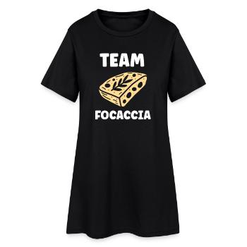 Team Focaccia  - Robe T-shirt Femme - noir - Devant