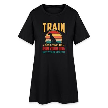Chiens Chien Amoureux Chien Propriétaire Cadeau - Robe T-shirt Femme - noir - Devant