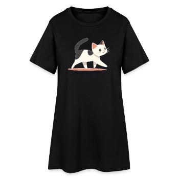 Chat - Robe T-shirt Femme - noir - Devant