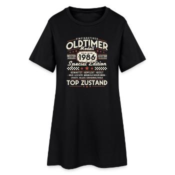 Oldtimer_1986_Jahrgang_Vintage_Retro_Geburtstag - Robe T-shirt Femme - noir - Devant