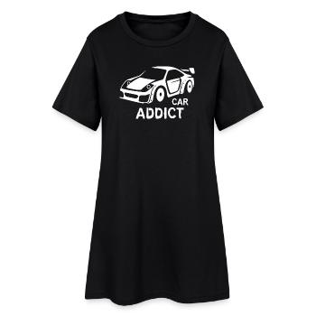 Car Addict – Conception de réglage de course - Robe T-shirt Femme - noir - Devant