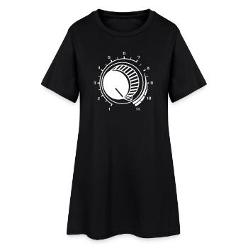 Volume, Monter le son, Volume, Musique, Fête, Son DJ - Robe T-shirt Femme - noir - Devant