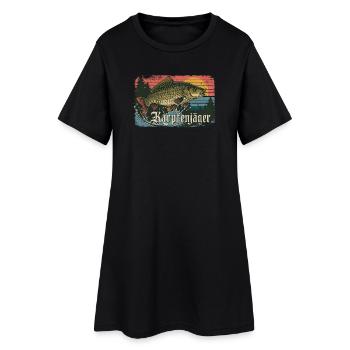 Chasseurs de carpes Pêche Pêche à la carpe Pêcheurs Nature - Robe T-shirt Femme - noir - Devant
