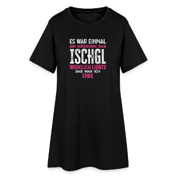 Lustiges Après Ski Ischgl Liebe Mädchen Alpen - Frauen T-Shirt-Kleid - Schwarz - Vorne