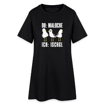 Ischgl Skifahren Snowboard Lustiges Après Ski - Frauen T-Shirt-Kleid - Schwarz - Vorne