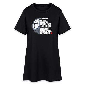 Mon comportement Joueur de pétanque Boule Boule - Robe T-shirt Femme - noir - Devant