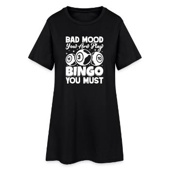 Joueur de bingo mauvaise humeur yor are jouer au bingo - Robe T-shirt Femme - noir - Devant